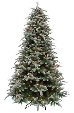 Ель Нормандия Пушистая 215см 288 ламп заснеженная Triumph Tree