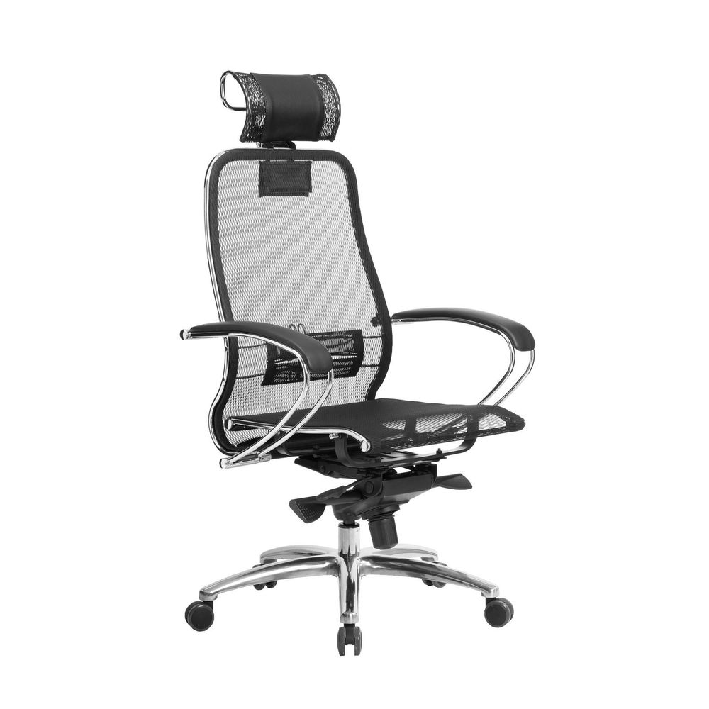 Эргономичное офисное кресло "SAMURAI S2" (черная сетка), Метта, г.Уфа