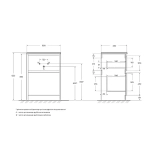 Тумба с раковиной BelBagno KRAFT PIA 60 со столешницей, белая матовая