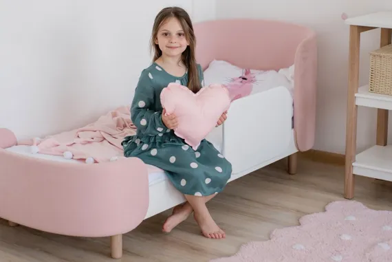 Кровать Ellipse Kidi Soft для детей от 3 до 7 лет Розовая