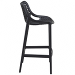 Стул пластиковый барный, Siesta Contract Air Bar 75, черный