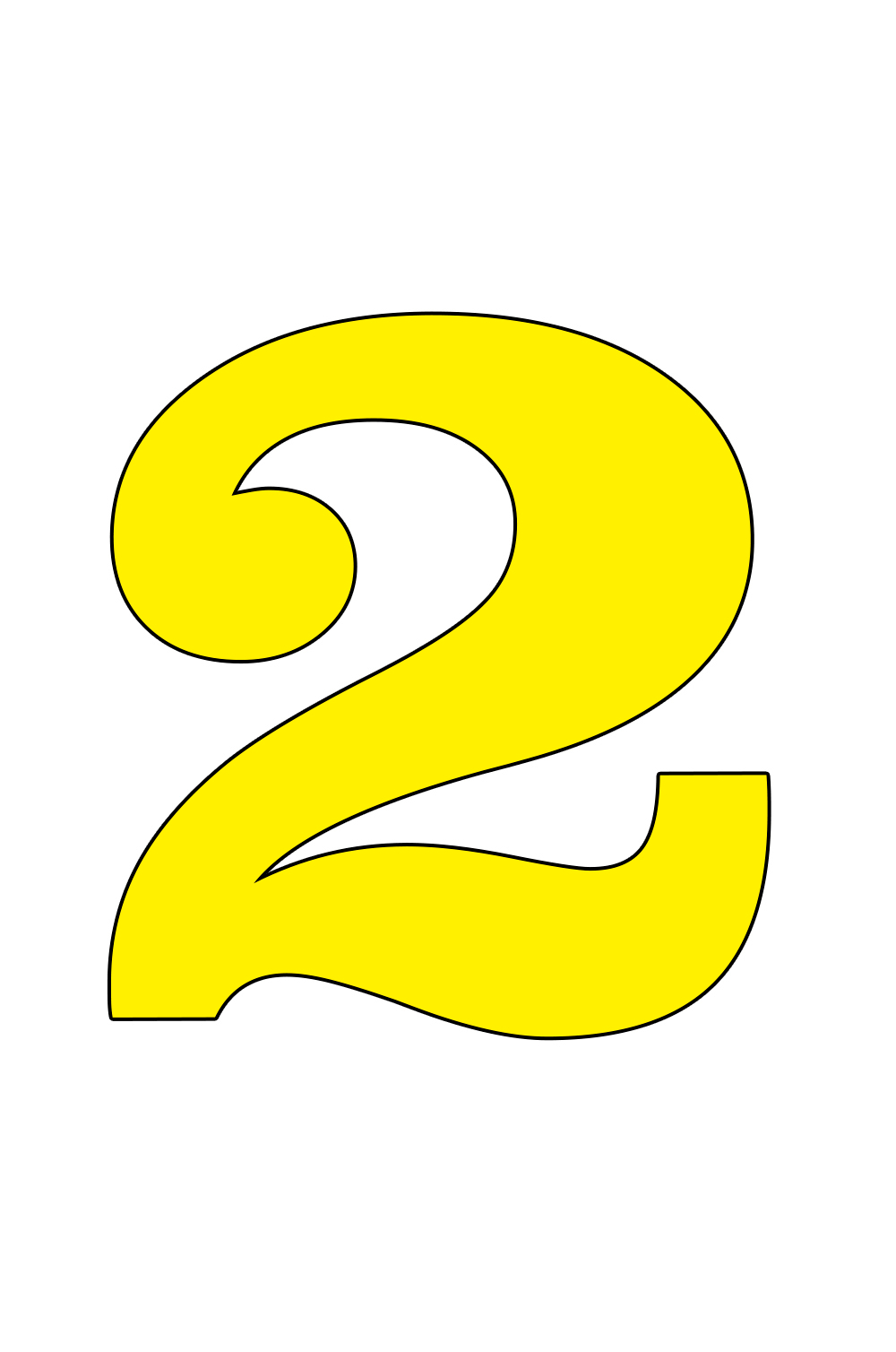 Наклейки цифры Policomprint М12, 3х4 см.