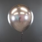 Шар (18''/46 см) Серебро, хром, 1 шт.