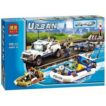Конструктор Urban «Полицейский патруль» 409 деталей , BELA арт. 10421