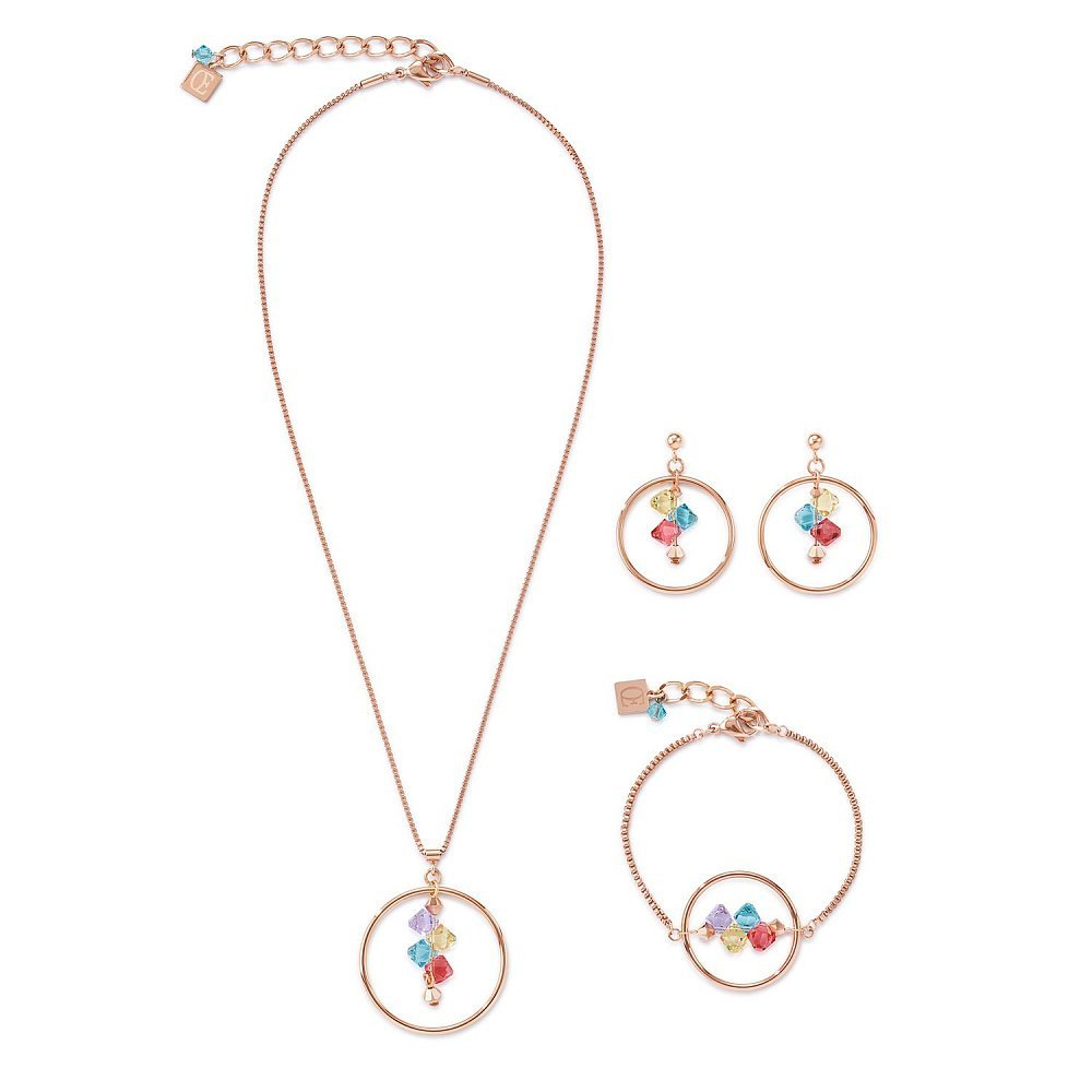 Серьги Coeur de Lion Multicolour Pastel 5002/21-1522 цвет мультиколор, золотой
