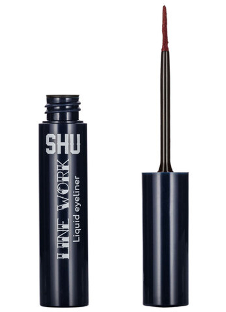 SHU Подводка для век Line Work, жидкая, тон №15, Темно-красный матовый, 2,5 мл