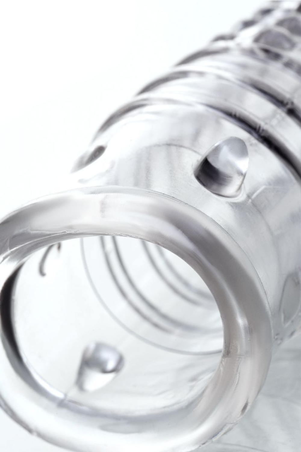 Прозрачная закрытая насадка на пенис TOYFA A-Toys - 14,7 см. (Цвет: прозрачный)