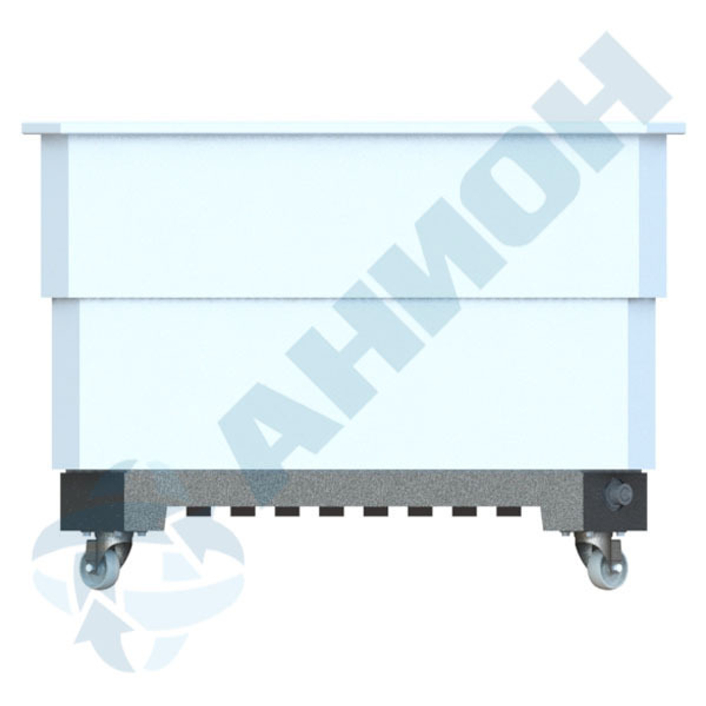 Контейнер 500 л на подставке с колесами Анион 500 л. прямоугольный (1190x795x870см;белый) - арт.559516