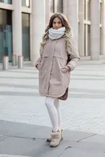 Купить Парка ko-ko-ko Утепленная женская бежевая Парка ko-ko-ko Утепленная женская бежевая