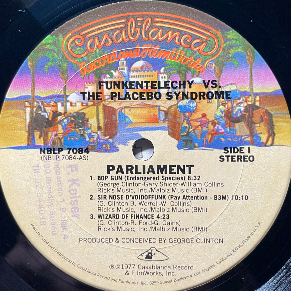 Parliament ‎– Funkentelechy Vs. The Placebo Syndrome (США 1977г.)