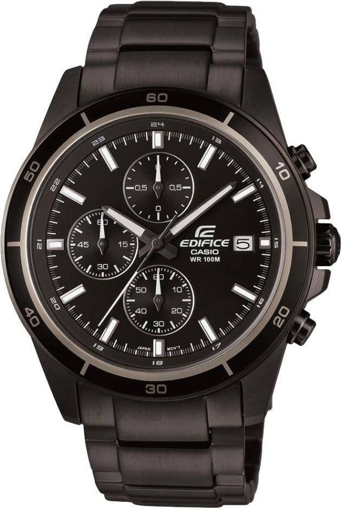 Японские наручные часы Casio Edifice EFR-526BK-1A1VUEF с хронографом