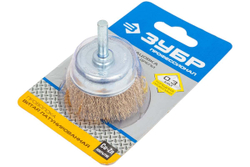 Щетка чашечная (50 мм; витая латунированная стальная проволока 0.3 мм) ЗУБР 3525-050_z02