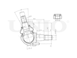 Опора шаровая передняя нижняя UNIO SSP-20073