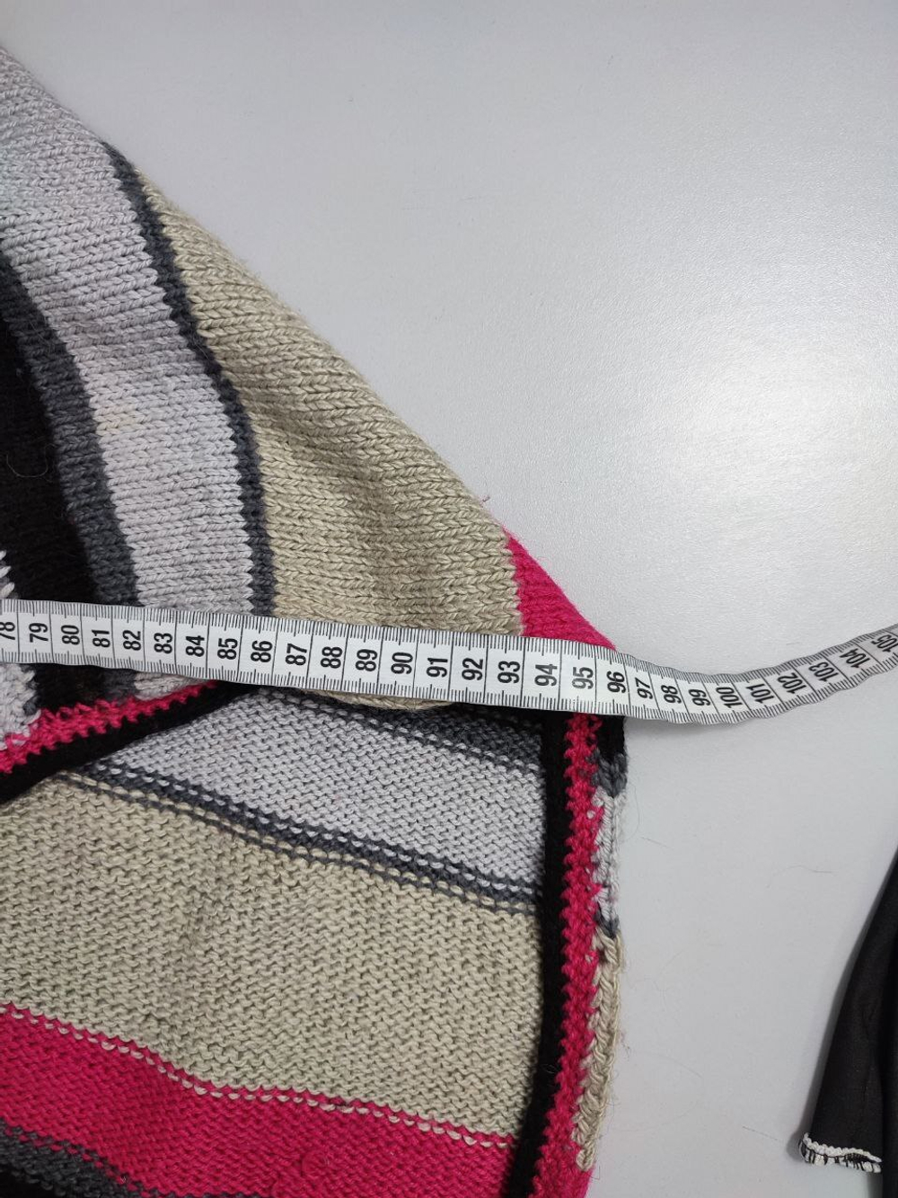 Пончо в полоску стильное единого размера