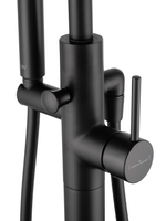 Смеситель для ванны напольного монтажа WONZON & WOGHAND STICK, Черный матовый (WW-88649017-MB)