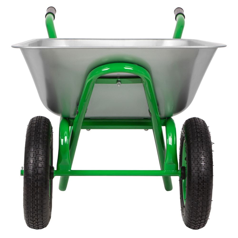 689643 Тачка садово-строительная 2-х колесная, грузоподъемность 230 кг, объем 90л Сибртех