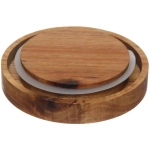 Банка для продуктов стеклянная 1000мл «Bella cucina» с крышкой из акации 9*20см