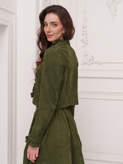 Жакет вельвет укороченный