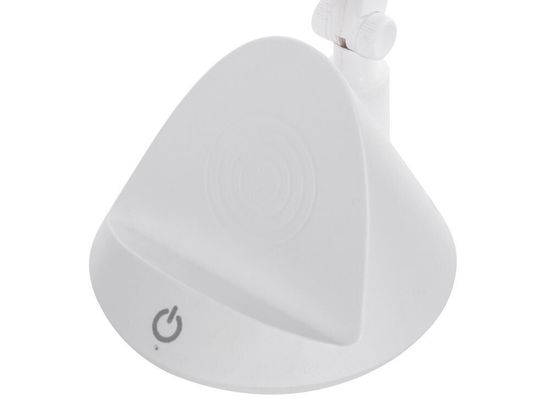 Настольный светильник с функцией беспроводной зарядки «Bendy» (белый)