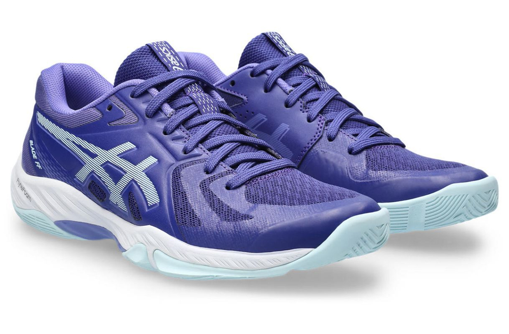 Женские кроссовки для бадминтона/сквоша Asics Blade FF - eggplant/aquamarine