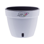 Вазон двойной "ASTI" 15.0 Л., автополив, Белый-Черный (М)