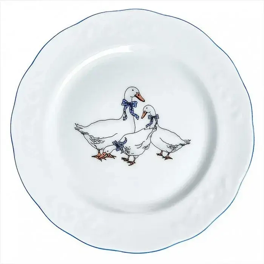 Тарелка мелкая 175 мм Гуси Надежда