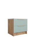 Тумба Лавис ТД 400.1 (Дуб бунратти/Зеленый софт)