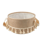 Корзина стеллажная с ручками "Кантри", Д250 Ш250 В120, бежевый