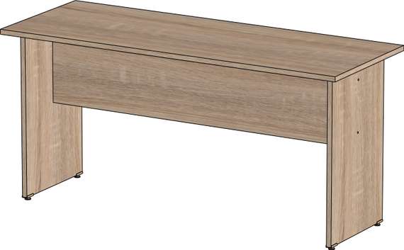 Стол письменный Стандарт Про дуб сонома