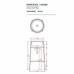 Консоль с раковиной Artceram FUORI SCALA ACA054/TFL03201/TFA/TFC 40.3 белая