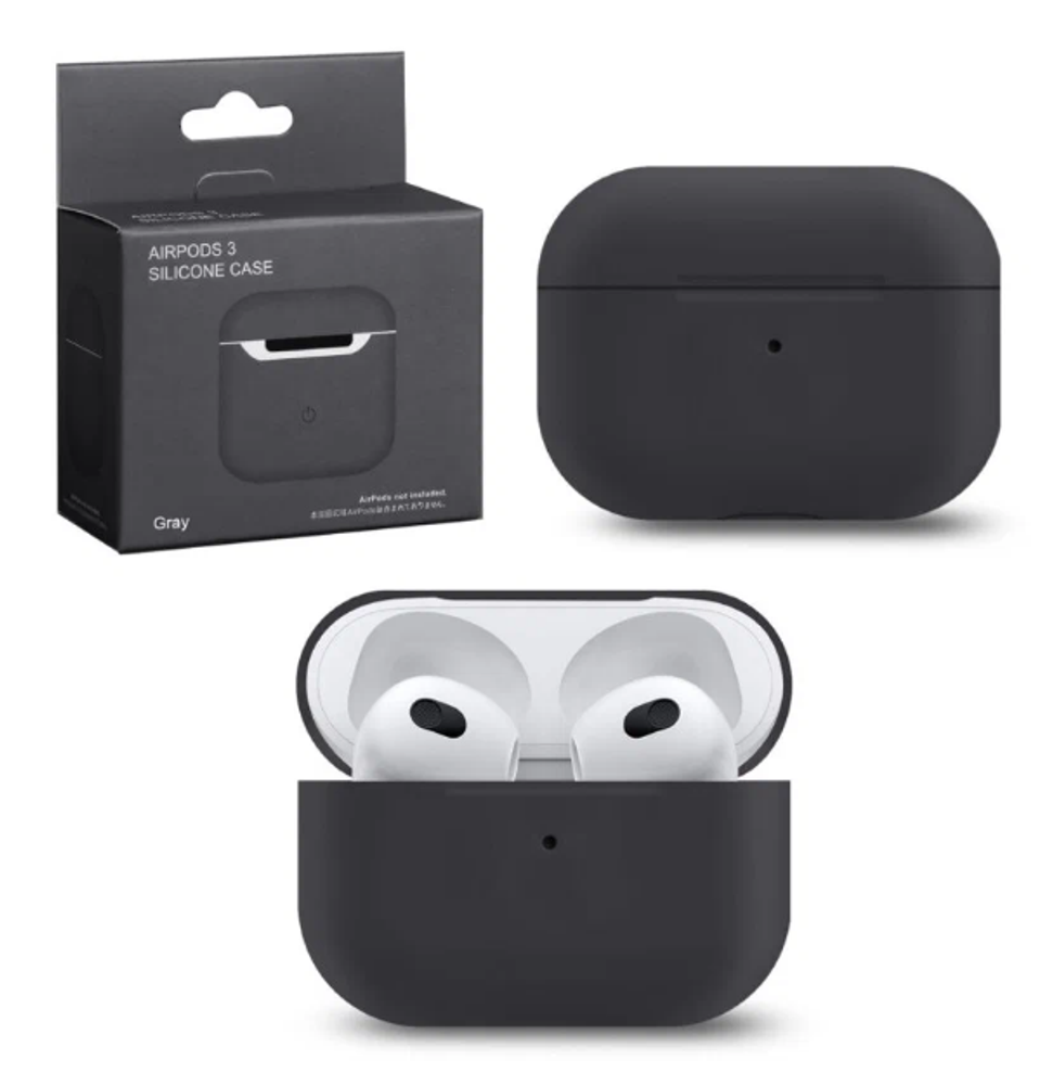 Чехол для AirPods 3 Slim Gray (серый)