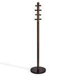 Вешалка напольная Pillar чёрный/орех