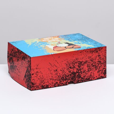 Новый год. Упаковка без окна Happy New Year , 25 х 17 х 10 см