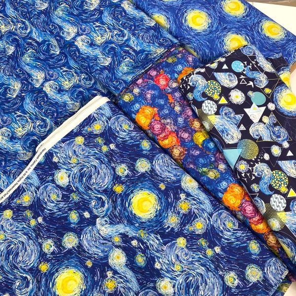 ВАН ГОГ # 5, хлопок Handmade Fabrics 3
