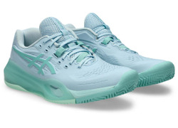 Женские Кроссовки теннисные Asics Gel-Resolution X Clay - light blue/oasis green