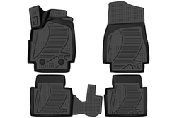 Коврики Standard, 3D в салон LADA 4х4 3D, 2009- , 4 шт. (полиуретан, чёрные) Element.F320250E1