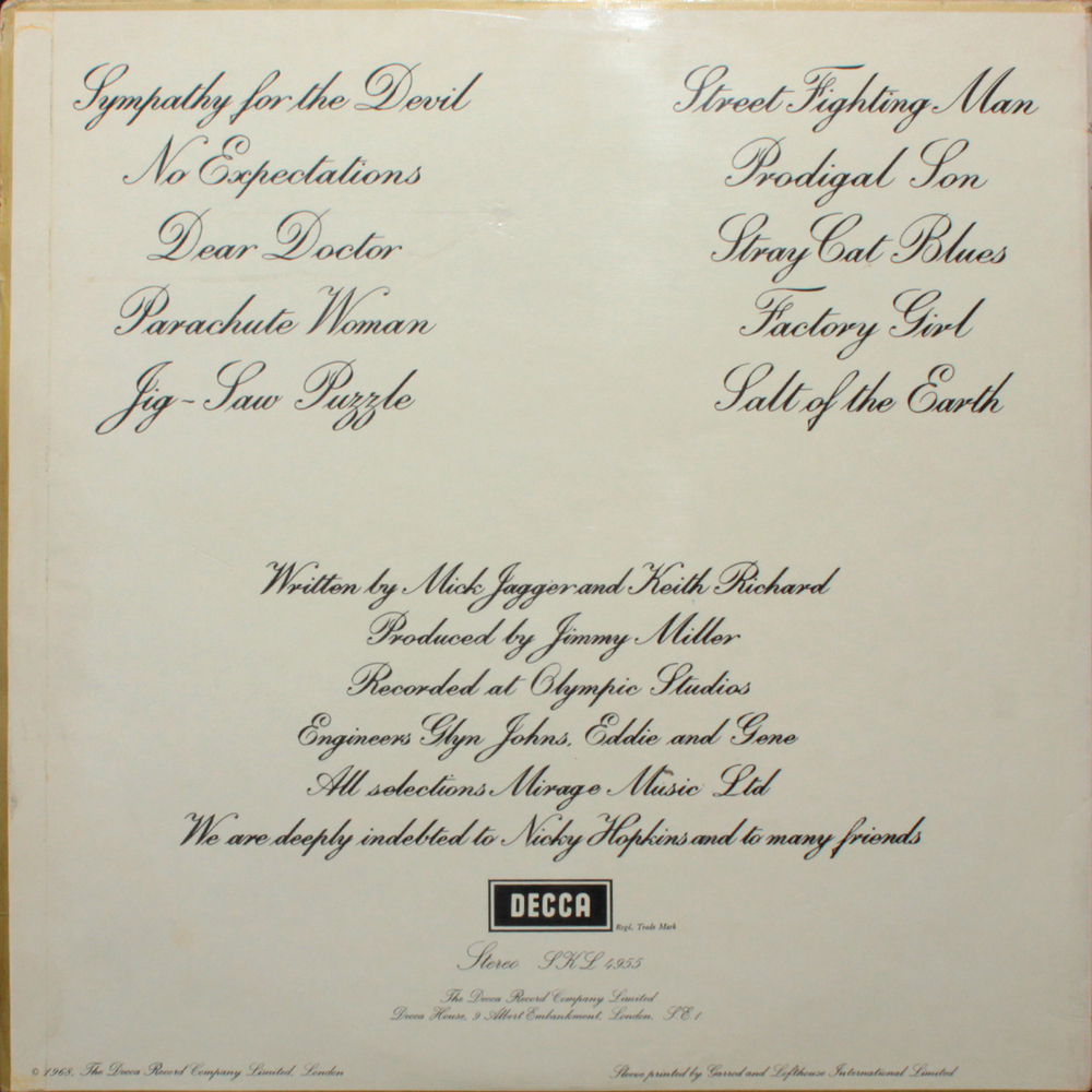 The Rolling Stones / Beggars Banquet (LP)