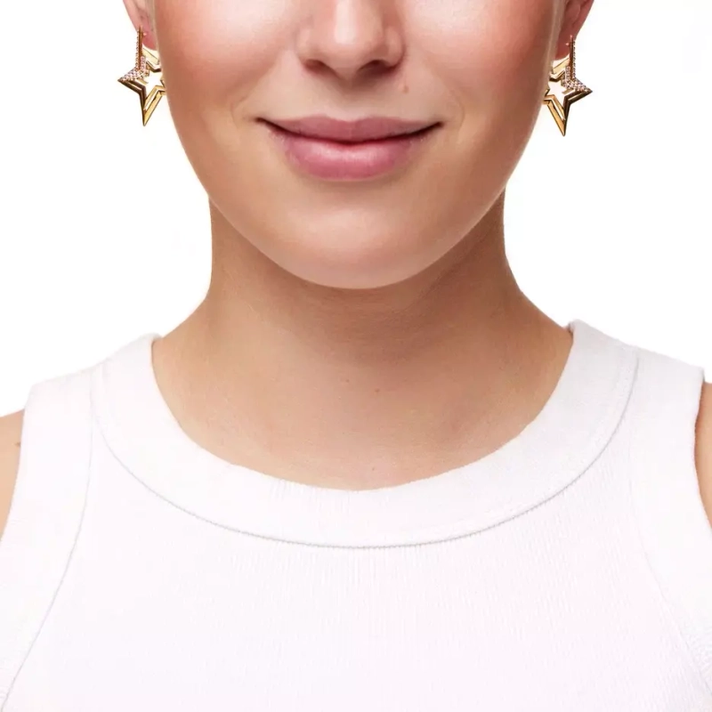 Серьги Золотая Путеводная Звезда