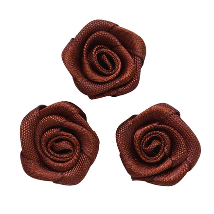 К-9081 Цветок пришивной 1,9см, цв.коричневый