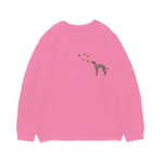 Свитшот "Левретка и бабочки"