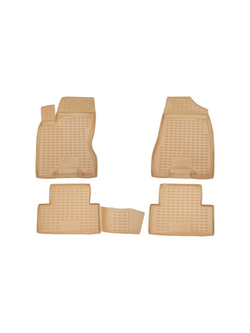 Коврики в салон для NISSAN X-Trail T31 (II, IIp), 2007-2013, 4 шт. (бежевые) NLC.36.20.212