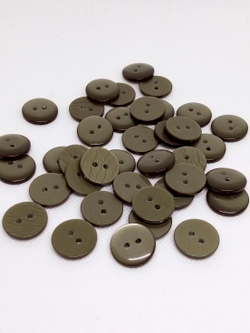 Пуговица 28L (18мм) 2 прокола, пластик, 1 шт