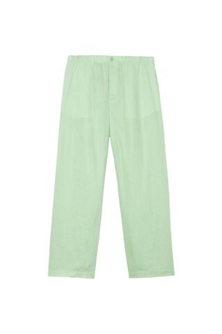 ZARA X BENITO ANTONIO БРЮКИ СВОБОДНОГО КРОЯ ИЗ 100% ЛЬНА, МОРСКОЙ ЗЕЛЕНЫЙ