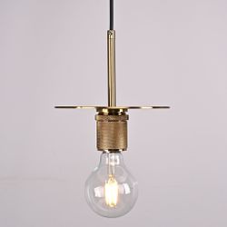 Подвесной светильник RH Utilitaire Disk Shade Pendant Brass