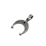 Лунница узорная камень аметист МОС-56