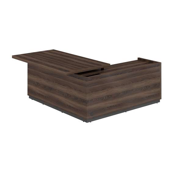 RF.101L.DA.DA / Стол для руководителя, левый 1850х1850х750 мм / столешница: дуб адриа, основание стола: дуб адриа