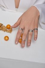 Кольцо Crystal EYE с розовым агатом