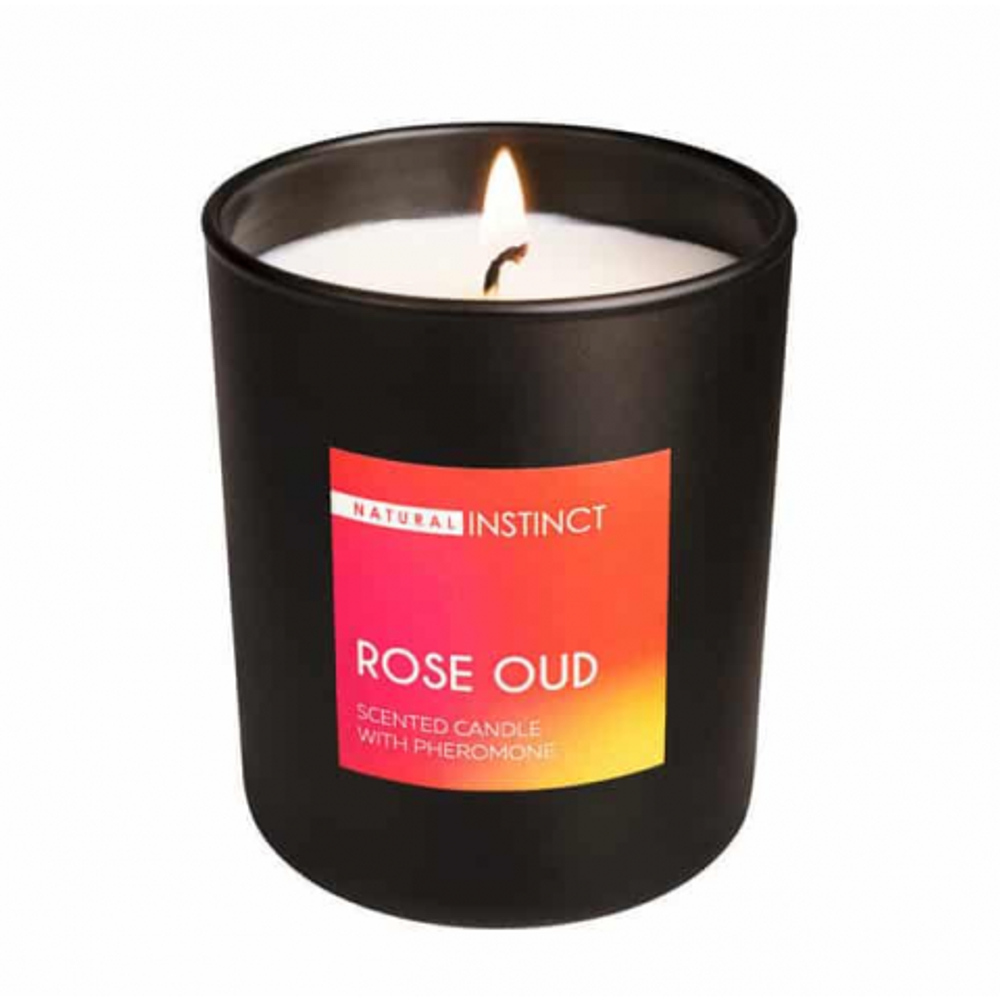 Свеча ароматическая "Natural Instinct " (Роза+Уд) 180 мл.