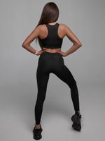 Леггинсы Simple Black с V-образным поясом