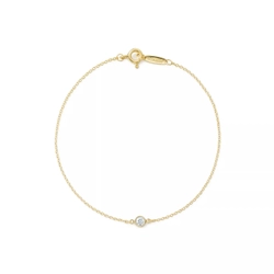 Браслет из жёлтого золота с бриллиантом, Tiffany 💎 Yard,